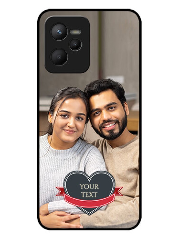 Custom Realme C35 Custom Metal Phone CaseJust Married Couple Design