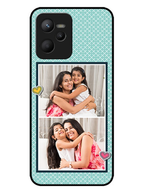 Custom Realme C35 Custom Metal Phone Case2 Image Holder With Pattern Design