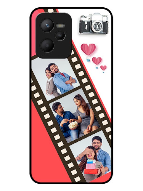 Custom Realme C35 Custom Metal Phone Case3 Image Holder With Film Reel