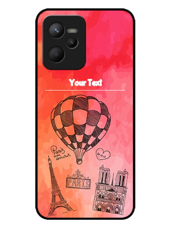 Custom Realme C35 Custom Metal Phone CaseParis Theme Design