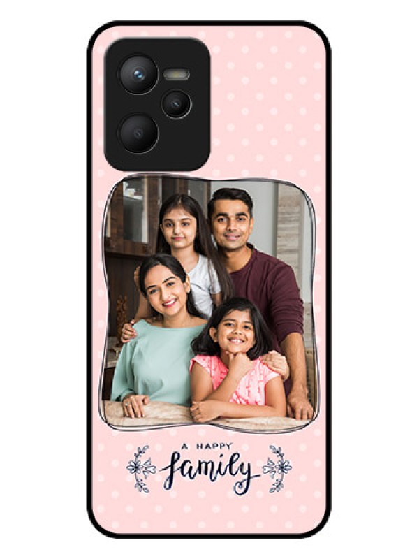 Custom Realme C35 Custom Metal Phone CaseFamily With Dots Design