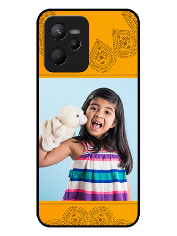 Custom Realme C35 Custom Metal Phone CasePhoto Wedding Design