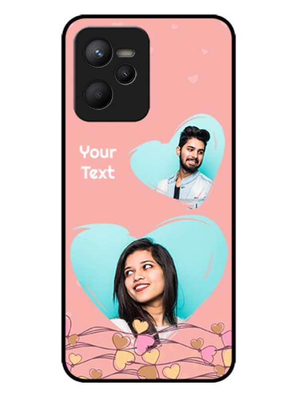 Custom Realme C35 Custom Metal Phone CaseLove Doodle Design