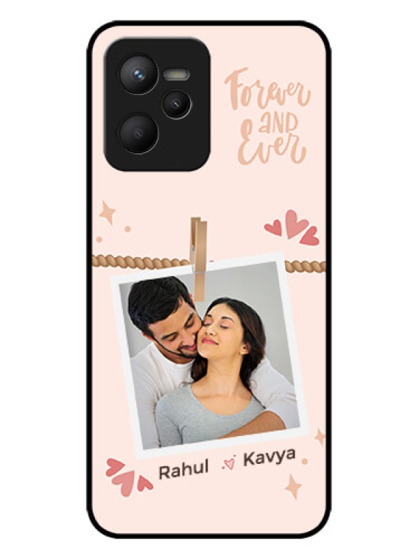 Custom Realme C35 Custom Metal Phone CaseForever And Ever Love Design