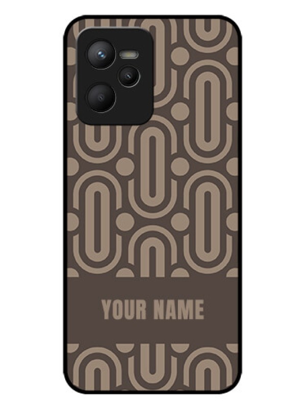 Custom Realme C35 Custom Metal Phone CaseCaptivating Zero Pattern Design