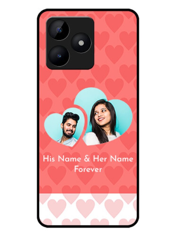 Custom Realme C51 Custom Metal Phone Case - Couple Pic Upload Design