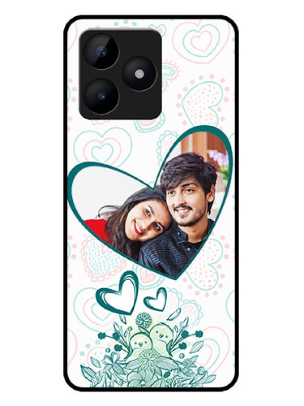 Custom Realme C51 Custom Metal Phone Case - Premium Couple Design