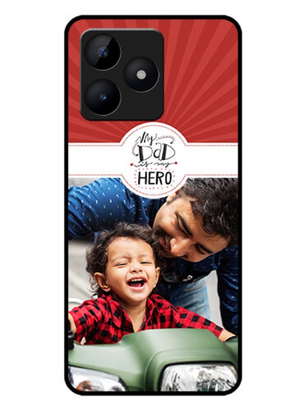 Custom Realme C51 Custom Metal Phone Case - My Dad Hero Design