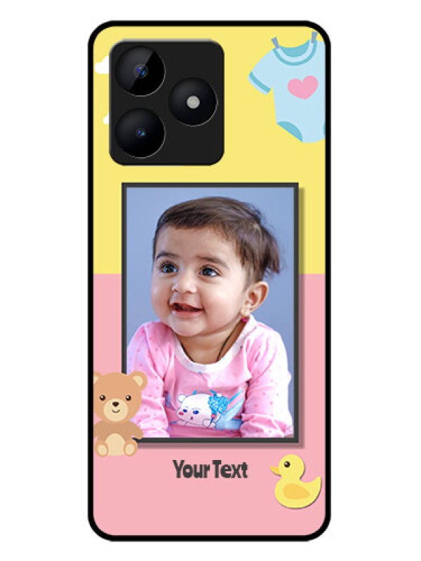 Custom Realme C51 Custom Metal Phone Case - Kids 2 Color Design