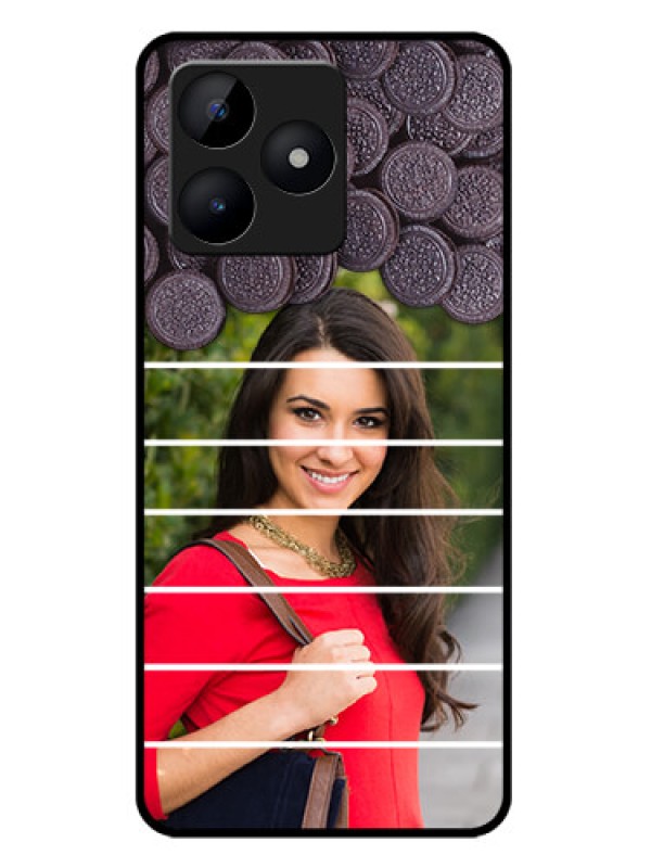 Custom Realme C51 Custom Metal Phone Case - With Oreo Biscuit Design