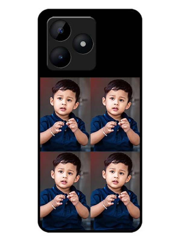 Custom Realme C51 Custom Metal Phone Case - 4 Image Holder Design