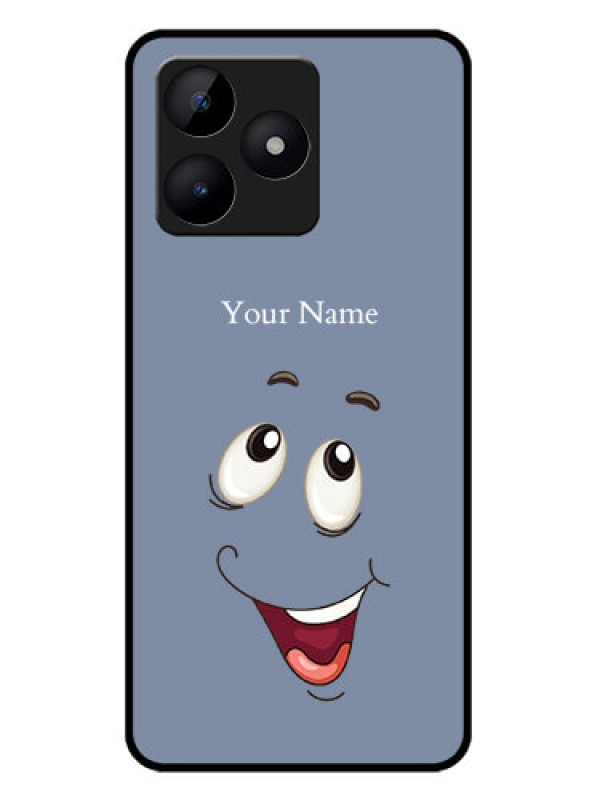 Custom Realme C51 Custom Metal Phone Case - Laughing Cartoon Face Design