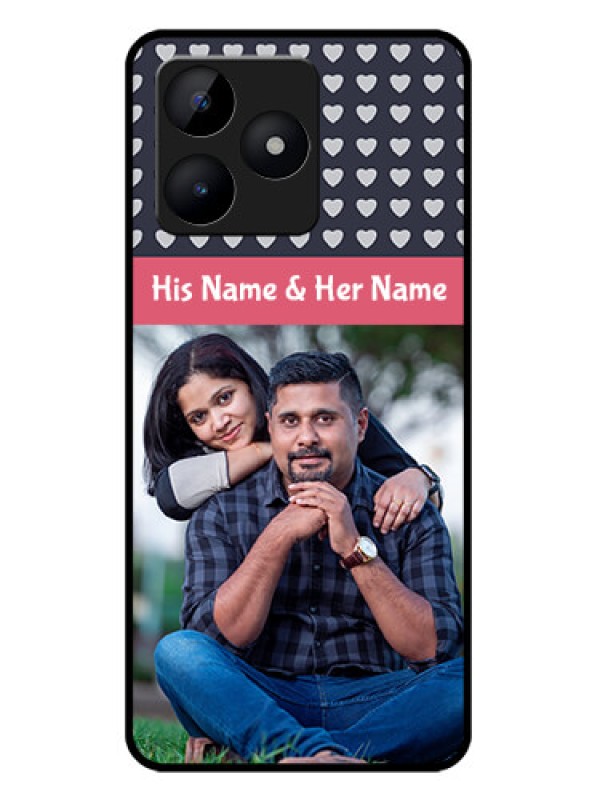 Custom Realme C53 Custom Metal Phone CaseLove Symbols Design