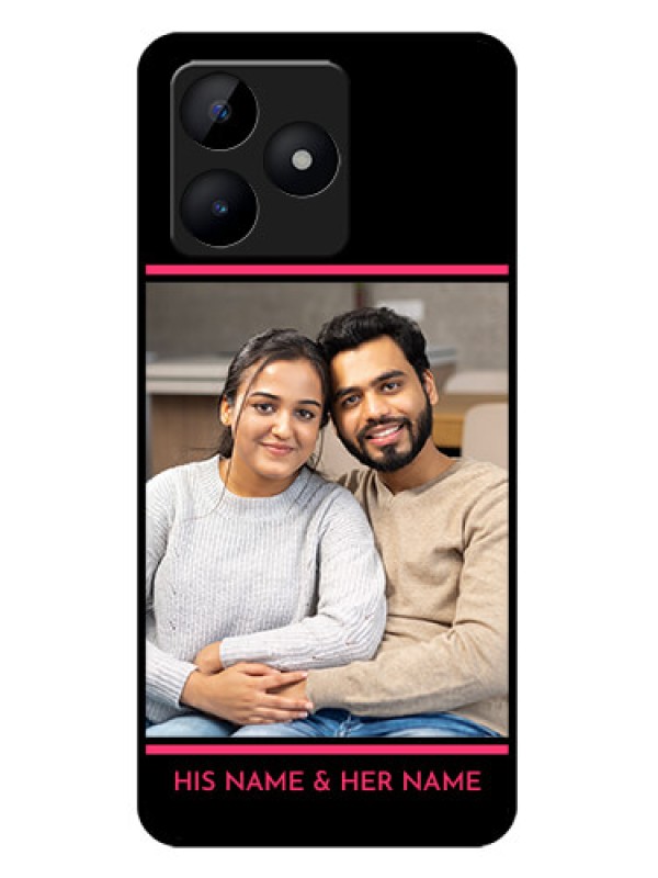 Custom Realme C53 Custom Metal Phone CaseWith Add Text Design