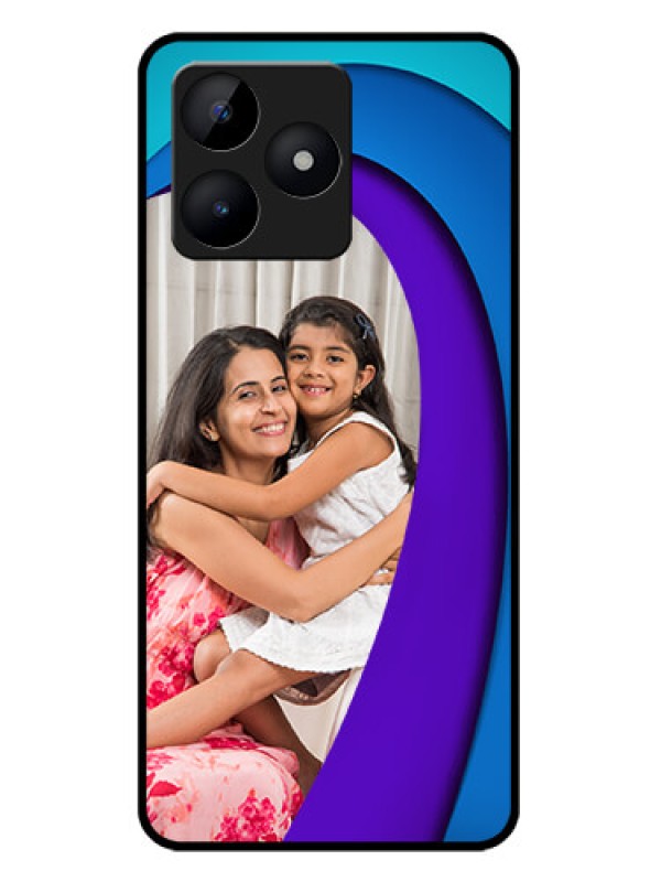 Custom Realme C53 Custom Metal Phone CaseSimple Pattern Design