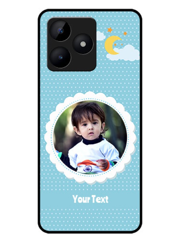 Custom Realme C53 Custom Metal Phone CaseViolet Pattern Design