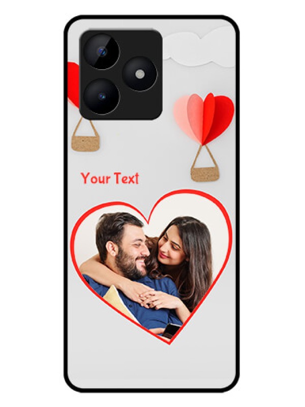 Custom Realme C53 Custom Metal Phone CaseParachute Love Design