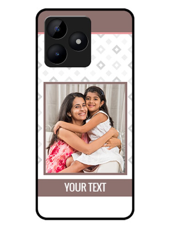 Custom Realme C53 Custom Metal Phone CaseSimple Diamond Design