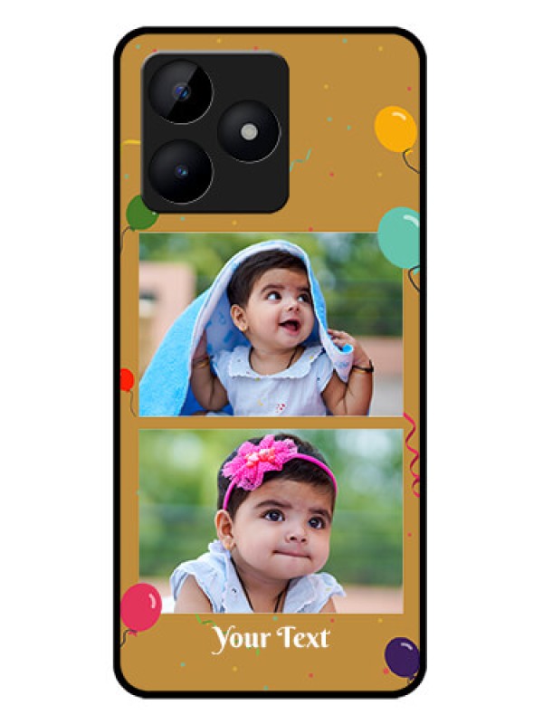 Custom Realme C53 Custom Metal Phone CaseImage Holder With Birthday Celebrations Design