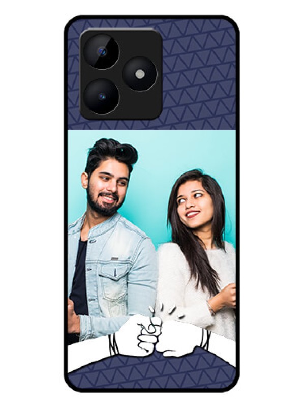 Custom Realme C53 Custom Metal Phone CaseWith Best Friends Design