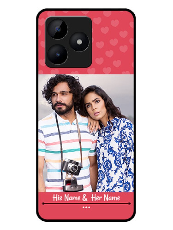 Custom Realme C53 Custom Metal Phone CaseSimple Love Design