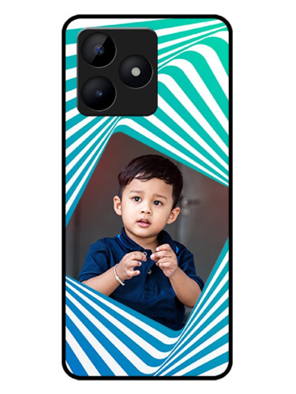 Custom Realme C53 Custom Metal Phone CaseAbstract Spiral Design