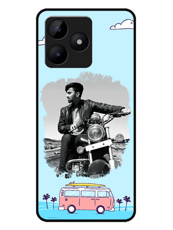 Custom Realme C53 Custom Metal Phone CaseTravel and Adventure Design