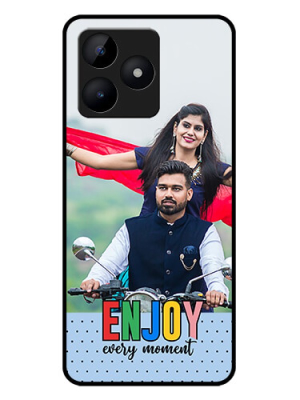 Custom Realme C53 Custom Metal Phone CaseEnjoy Every Moment Design