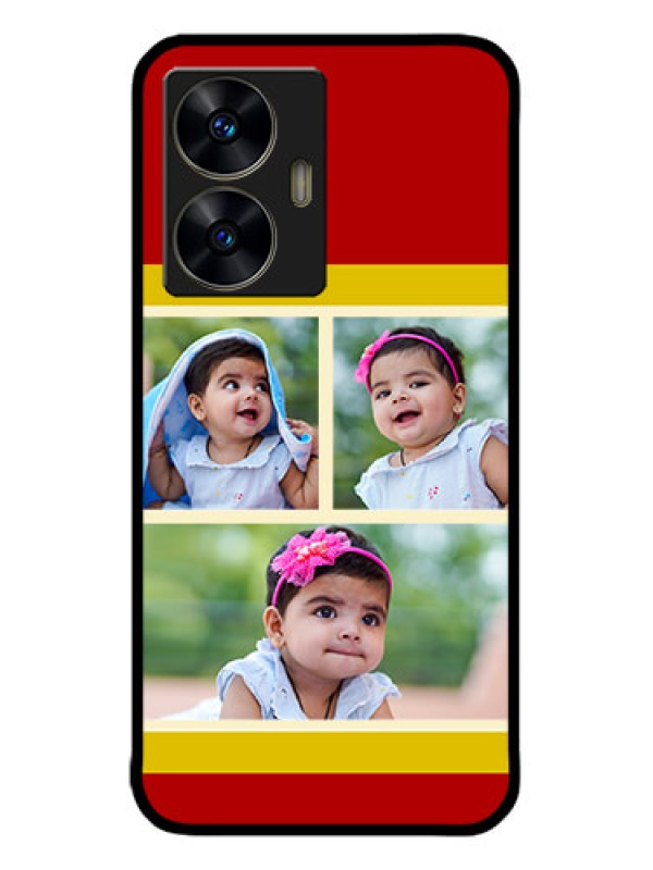 Custom Realme C55 Custom Metal Phone CaseMultiple Pic Upload Design