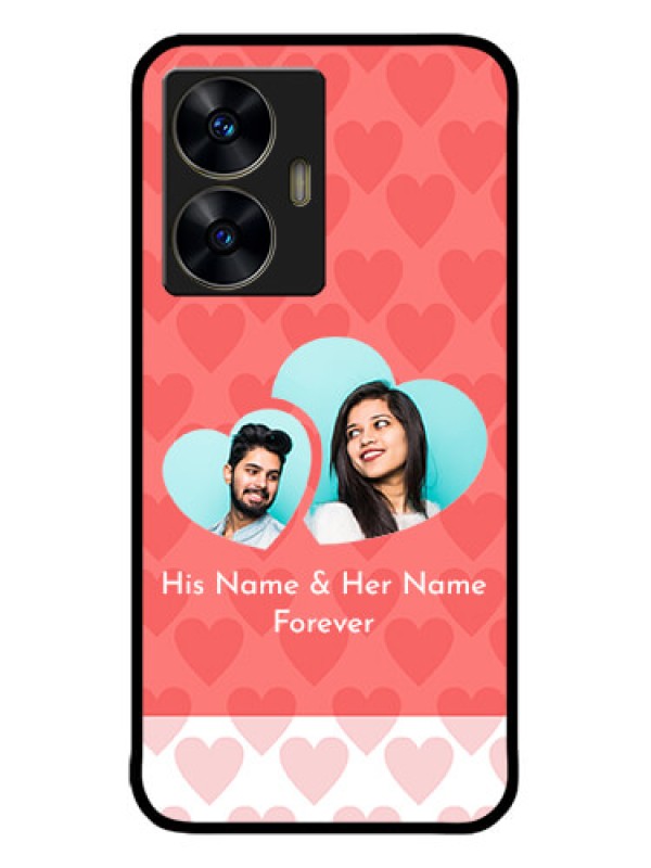 Custom Realme C55 Custom Metal Phone CaseCouple Pic Upload Design