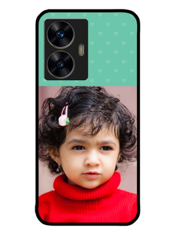 Custom Realme C55 Custom Metal Phone CaseLovers Picture Design