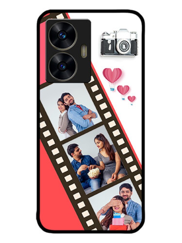 Custom Realme C55 Custom Metal Phone Case3 Image Holder With Film Reel