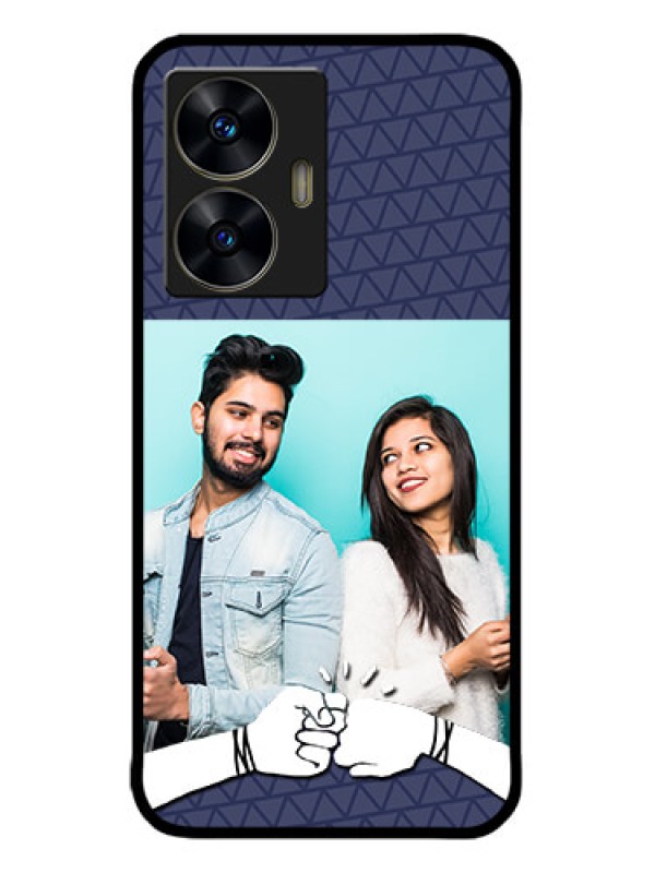 Custom Realme C55 Custom Metal Phone CaseWith Best Friends Design