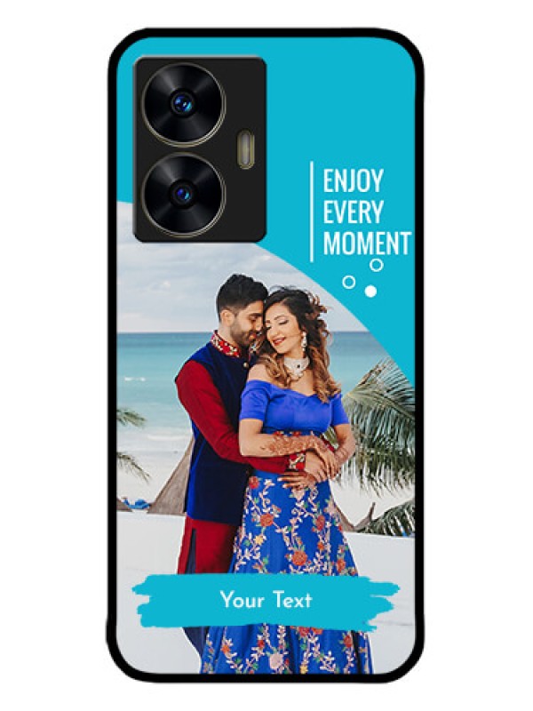 Custom Realme C55 Custom Metal Phone CaseHappy Moment Design