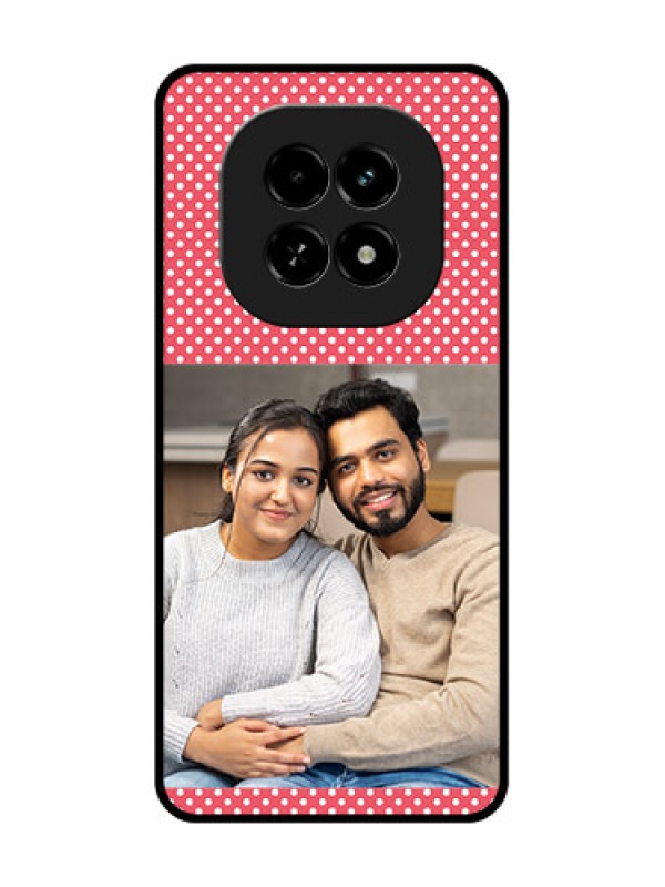 Custom Realme C63 5G Custom Metal Phone Case - White Dotted Design