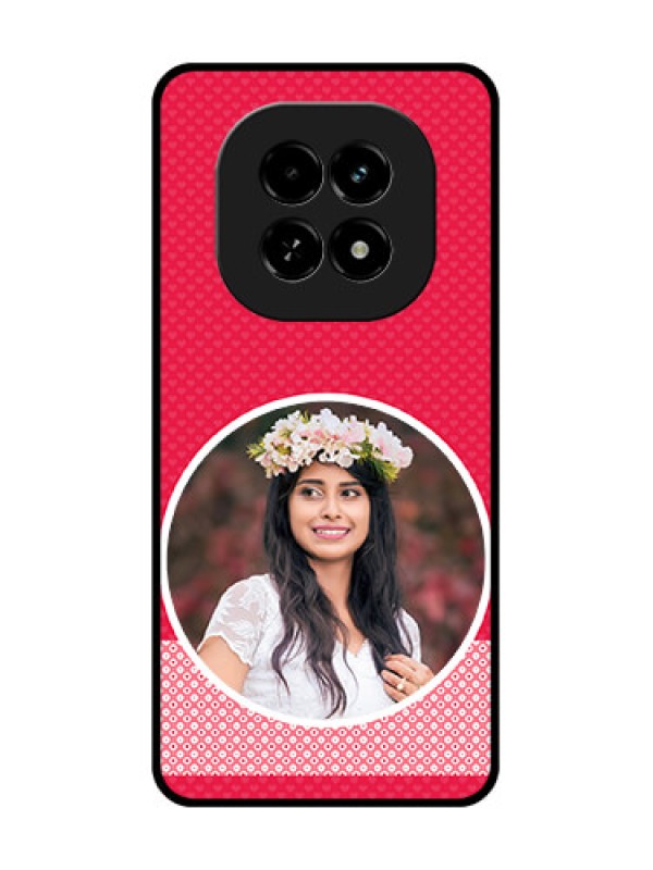 Custom Realme C63 5G Custom Metal Phone Case - Pink Color Pattern Design