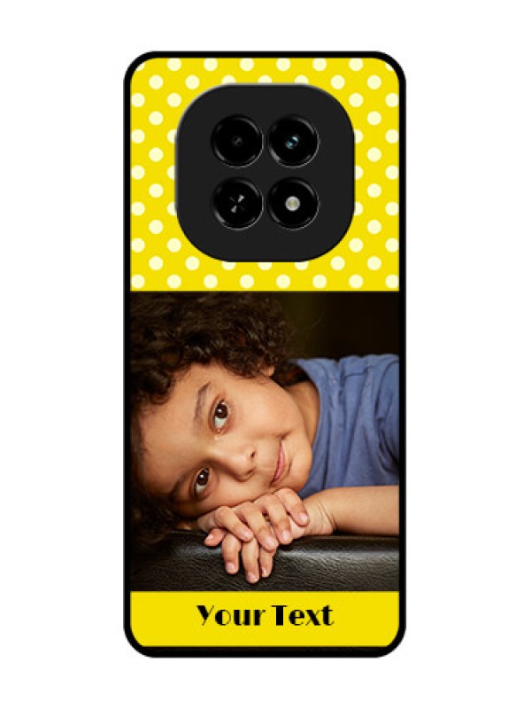 Custom Realme C63 5G Custom Metal Phone Case - Bright Yellow Case Design