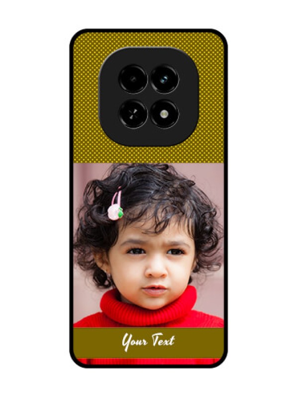 Custom Realme C63 5G Custom Metal Phone Case - Simple Green Color Design