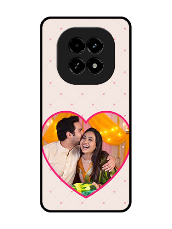 Custom Realme C63 5G Custom Metal Phone Case - Heart Shape Design