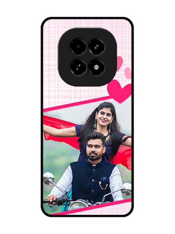 Custom Realme C63 5G Custom Metal Phone Case - Love Shape Heart Design