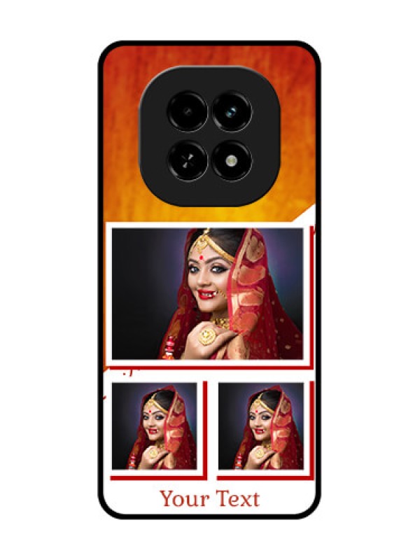 Custom Realme C63 5G Custom Metal Phone Case - Wedding Memories Design