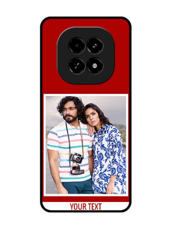 Custom Realme C63 5G Custom Metal Phone Case - Red Color Design