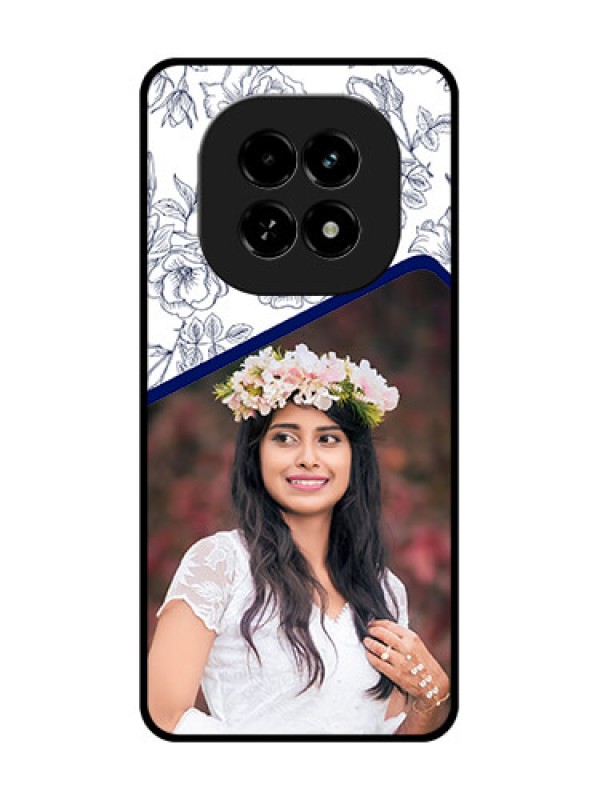 Custom Realme C63 5G Custom Metal Phone Case - Classy Floral Design