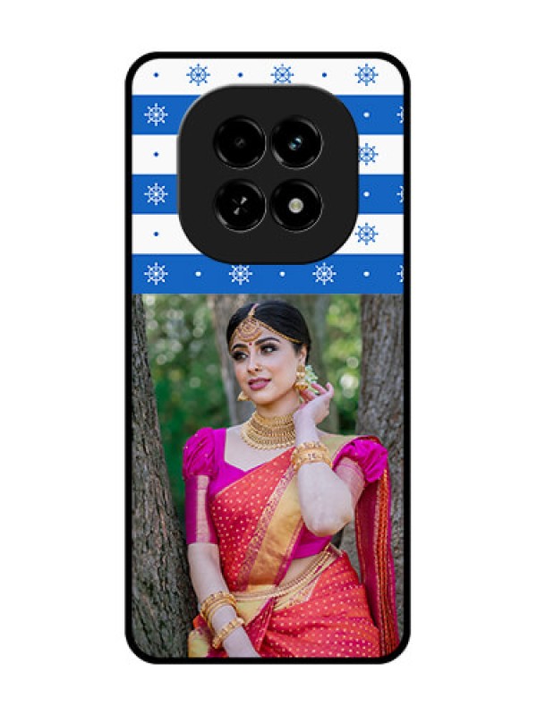 Custom Realme C63 5G Custom Metal Phone Case - Snow Pattern Design