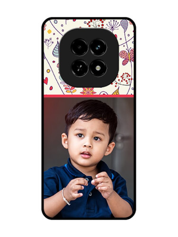 Custom Realme C63 5G Custom Metal Phone Case - Premium Floral Design