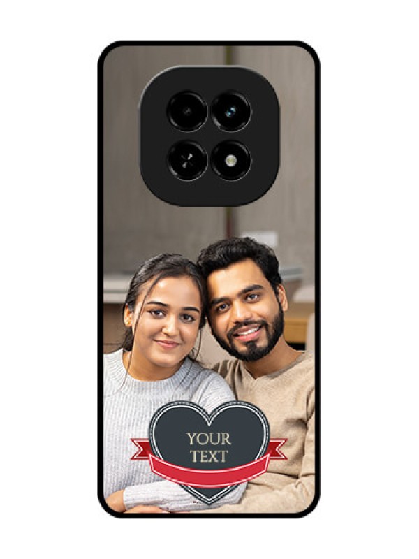 Custom Realme C63 5G Custom Metal Phone Case - Just Married Couple Design