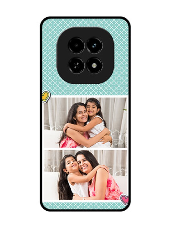 Custom Realme C63 5G Custom Metal Phone Case - 2 Image Holder With Pattern Design