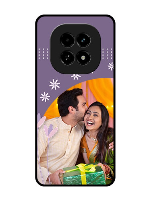 Custom Realme C63 5G Custom Metal Phone Case - Lavender Flowers Design