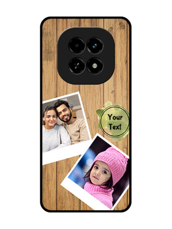 Custom Realme C63 5G Custom Metal Phone Case - Wooden Texture Design