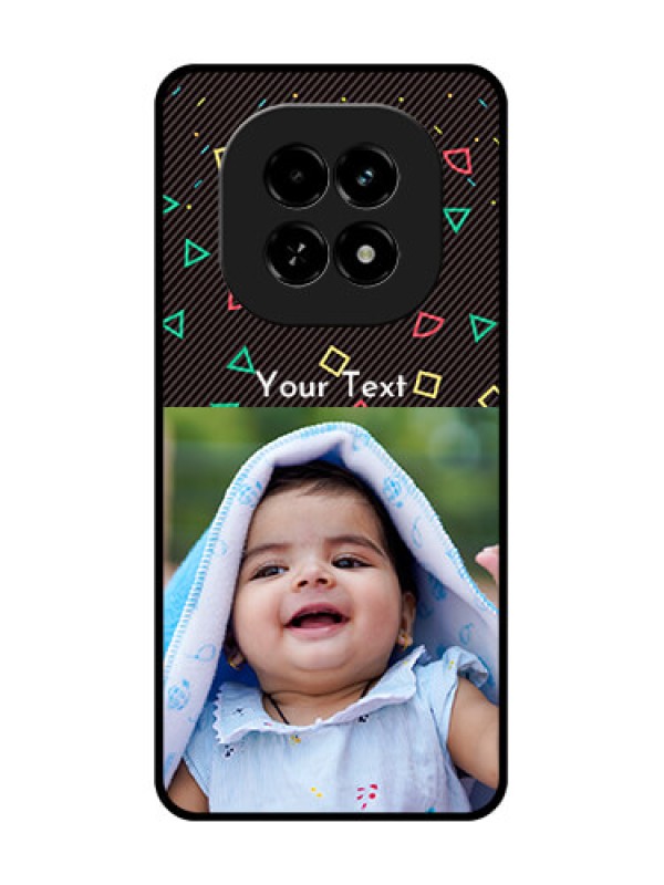 Custom Realme C63 5G Custom Metal Phone Case - With Confetti Birthday Design